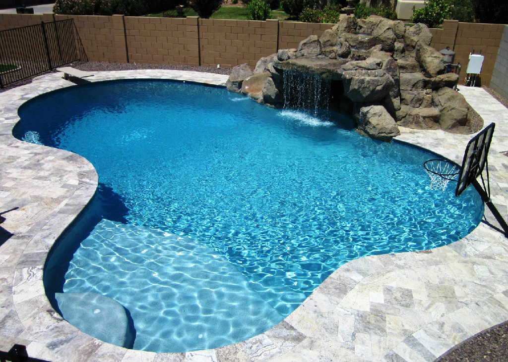 Silver Travertine Pool Coping | Silver Travertine Pool Deck